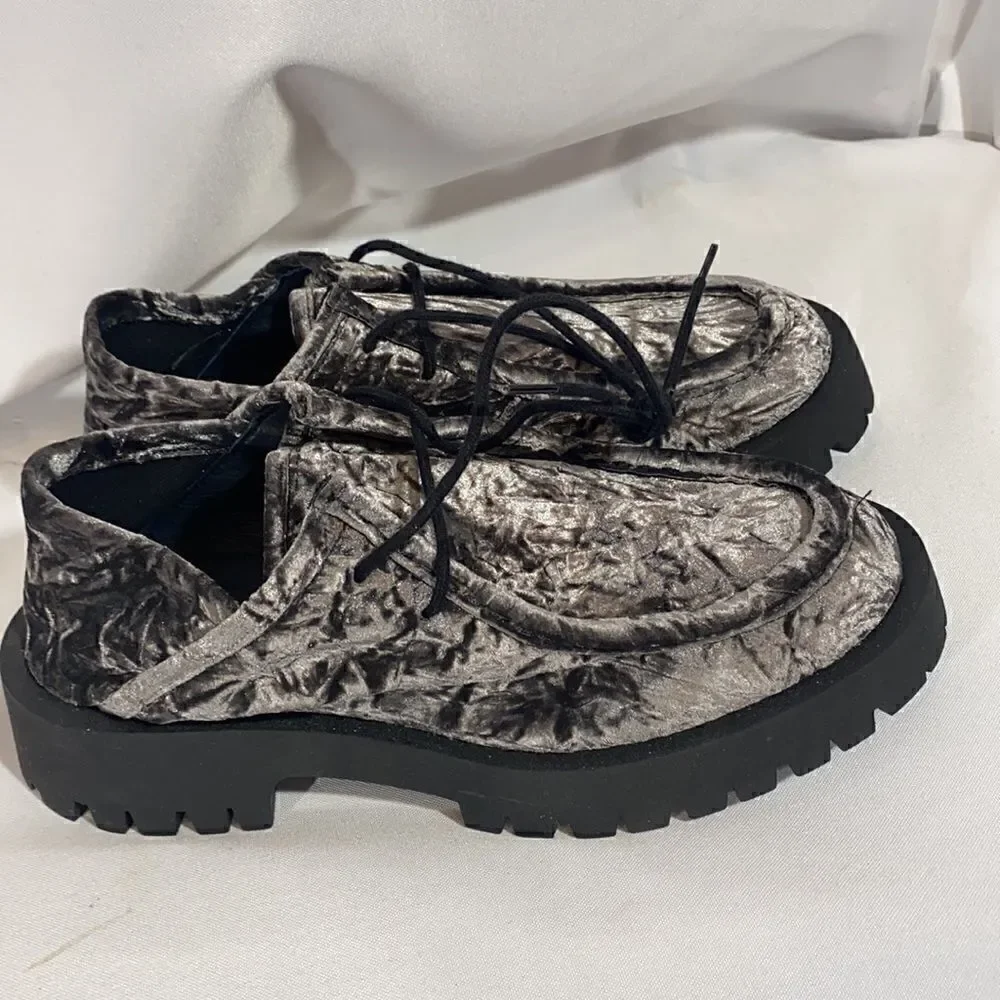 FREE PEOPLE CONVERTIBLE VELVET LOAFER BLACK NEW SIZE 40